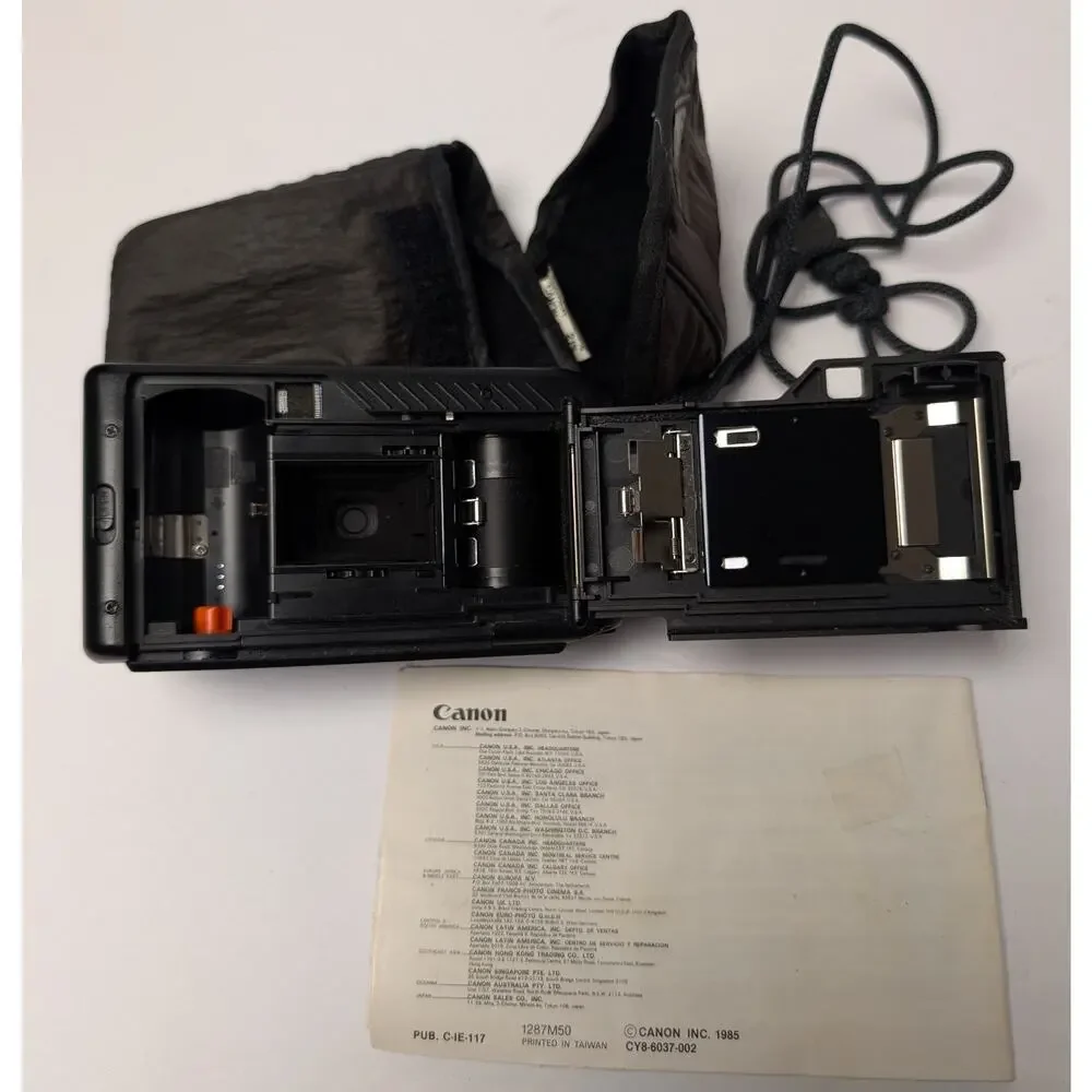 Vtg Canon Snappy S 35mm Camera 1985 Point & Shoot Automatic With Extras Works